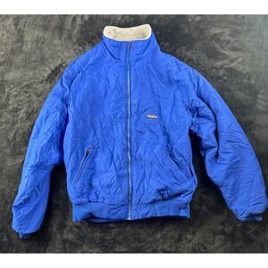 Patagonia Blue Fleece Lined Zip Up Jacket